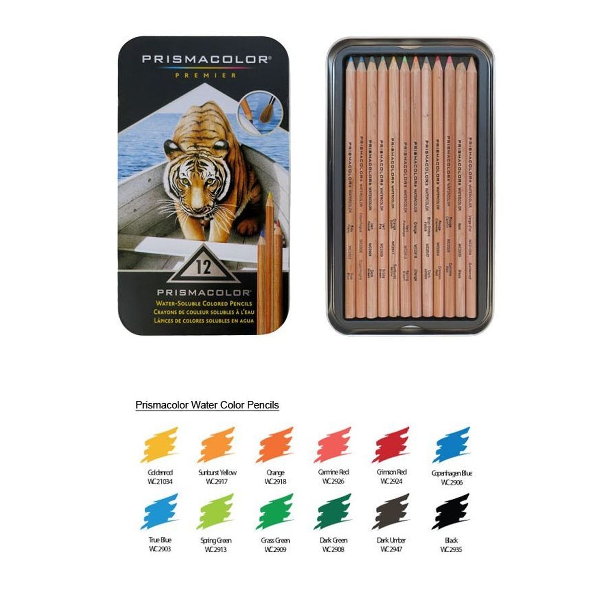 PRISMACOLOR - Lápices Acuarela Prismacolor Set 12