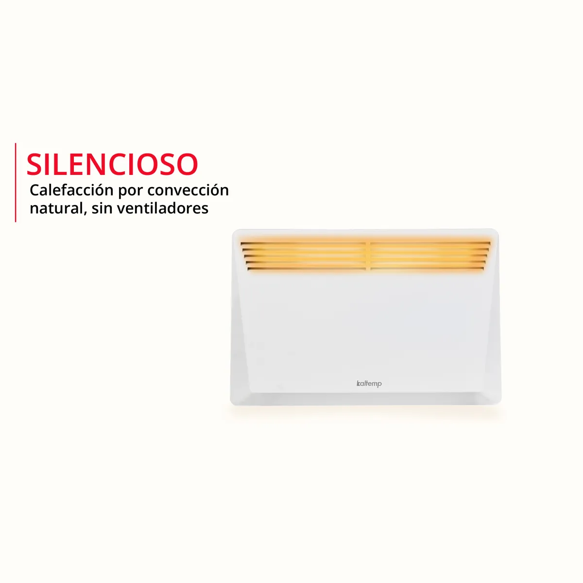 KALTEMP - Estufa Convector Eléctrico Wally C 1000W Kaltemp…
