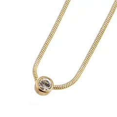 OLIVER WEBER - Colgante Single dorado cristal