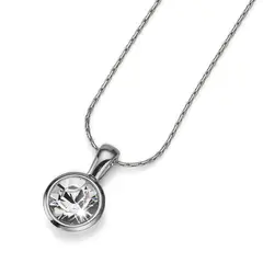 OLIVER WEBER - Colgante Simple rodio cristal