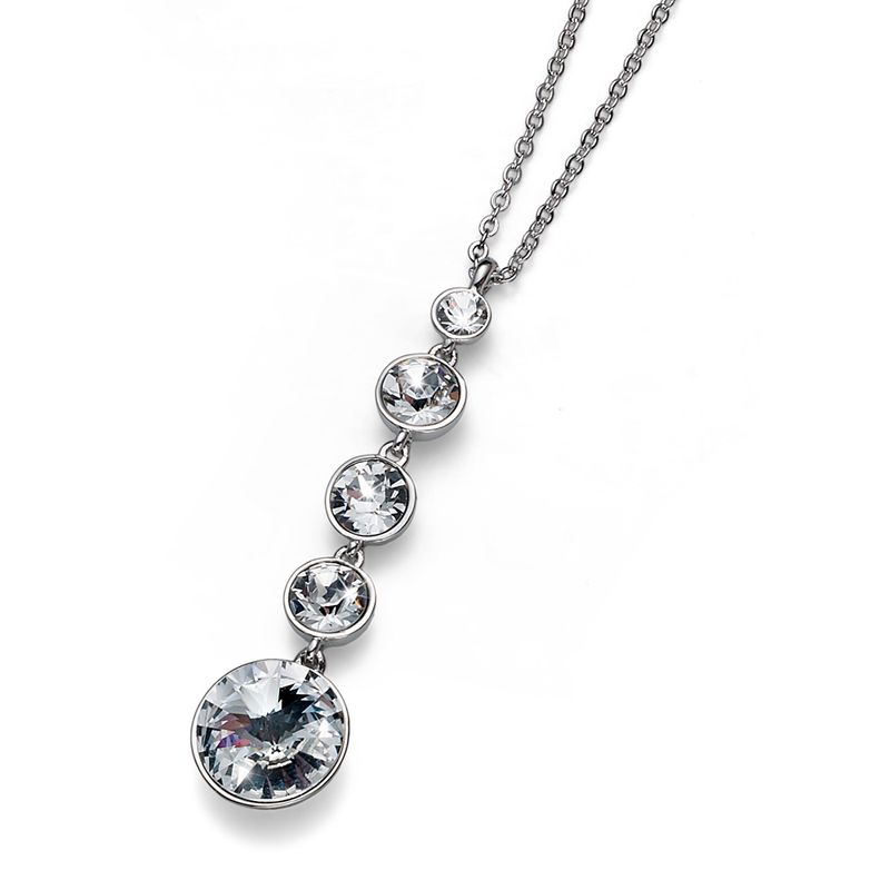 OLIVER WEBER - Colgante Pend rodio cristal