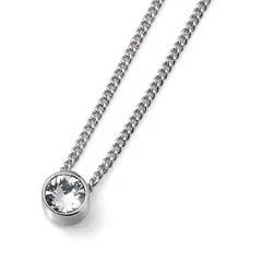 OLIVER WEBER - Colgante Simple small rodio cristal