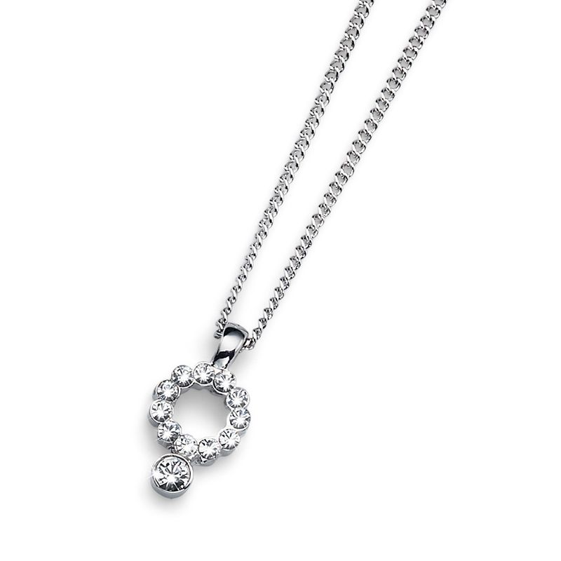 OLIVER WEBER - Colgante Favour rodio cristal
