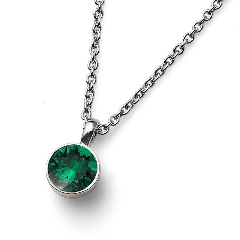OLIVER WEBER - Colgante Uno rodio emerald