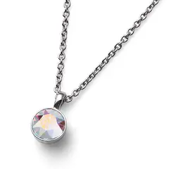OLIVER WEBER - Colgante Uno rodio cristal AB