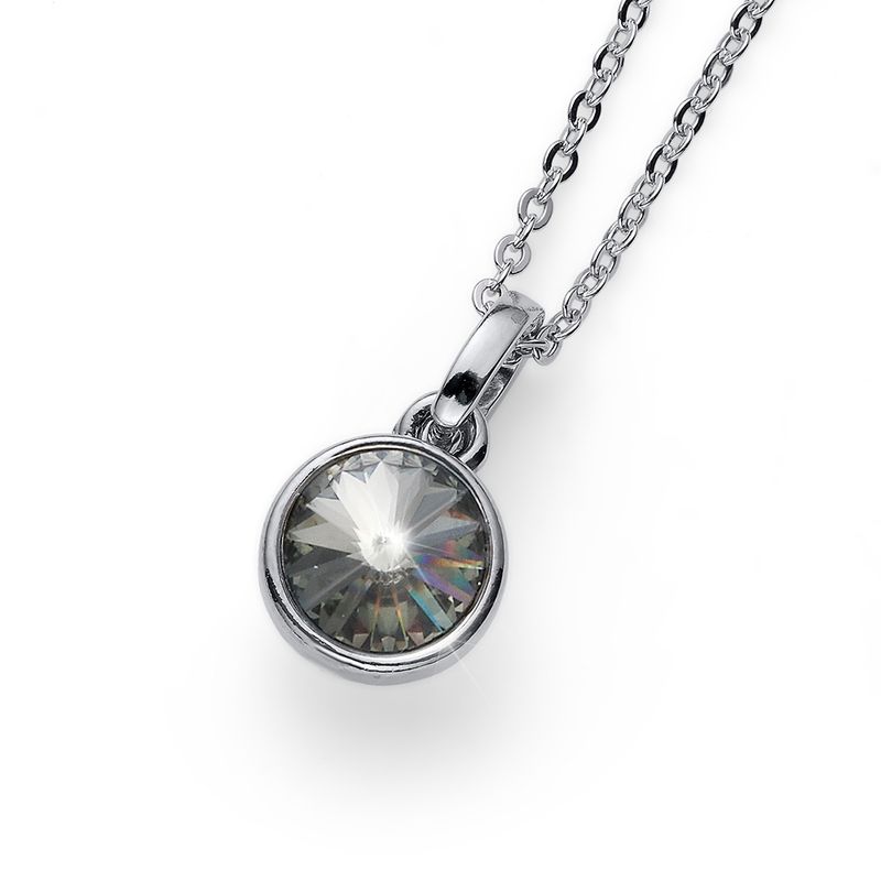 OLIVER WEBER - Colgante Young rodio black diamond