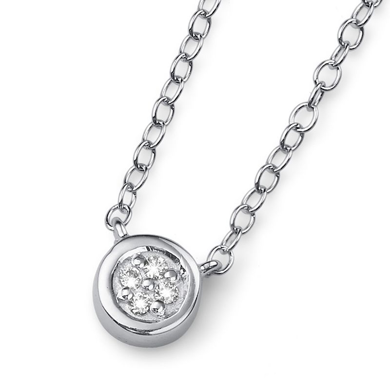 OLIVER WEBER - Colgante Pinny 925AG rodio cristal