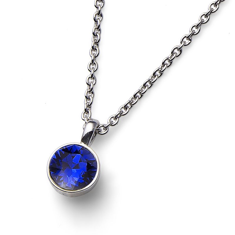 OLIVER WEBER - Colgante Uno rodio sapphire
