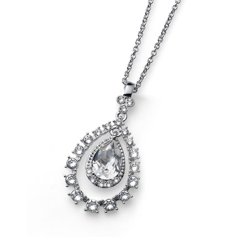 OLIVER WEBER - Colgante Duke rodio crystal