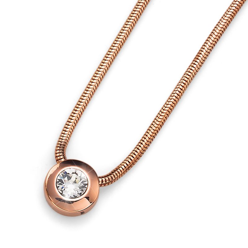 OLIVER WEBER - Cadena Diamond rosado cristal