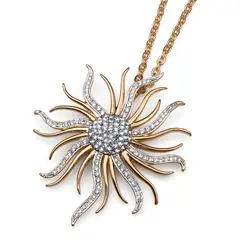 OLIVER WEBER - Cadena Sunray dorado cristal