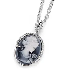 OLIVER WEBER - Cadena Cameo simple rodio cristal