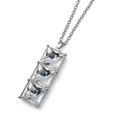 OLIVER WEBER - Colgante Sturdy rodio cristal**