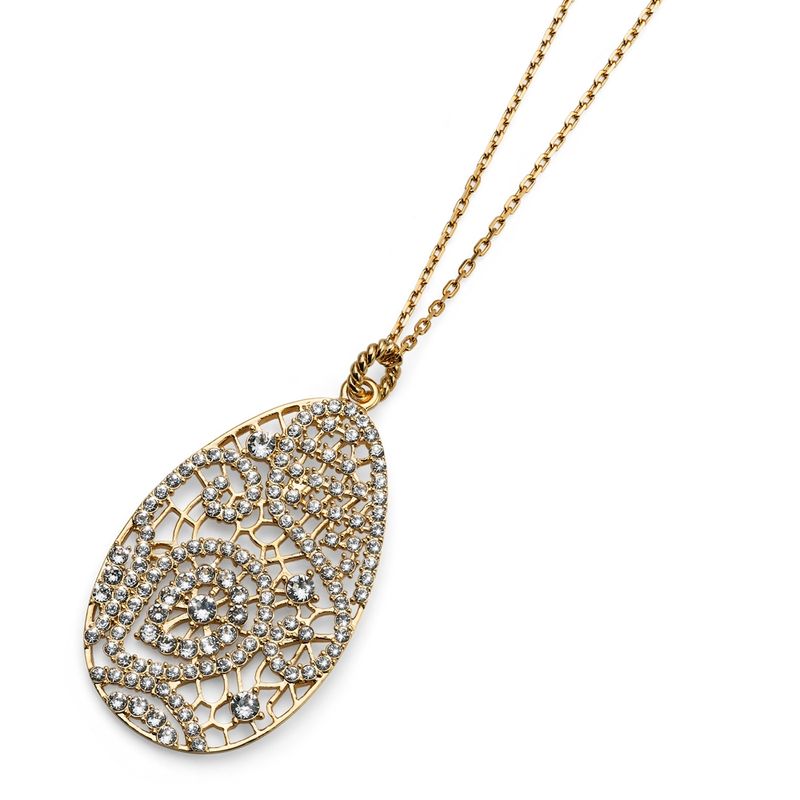 OLIVER WEBER - Pendant Elite gold crystal