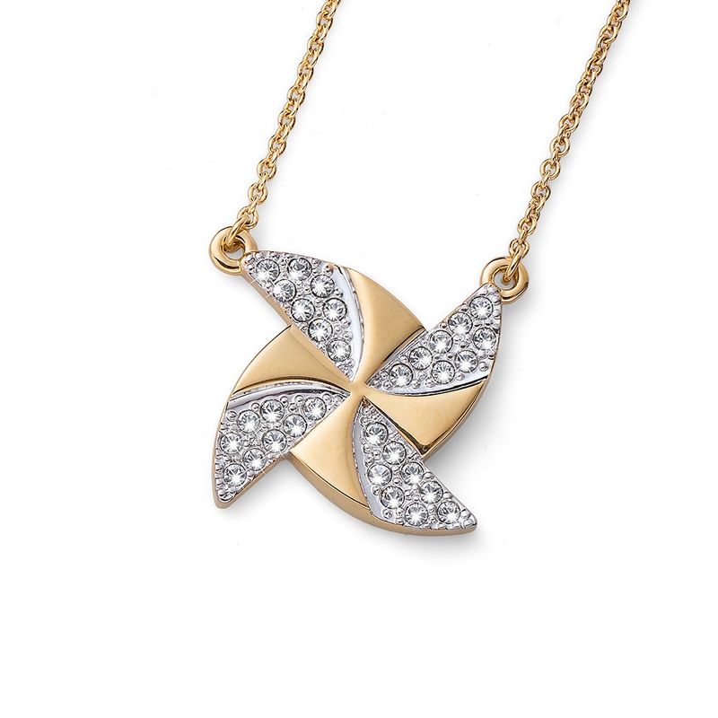 OLIVER WEBER - Colgante Turb dorado cristal