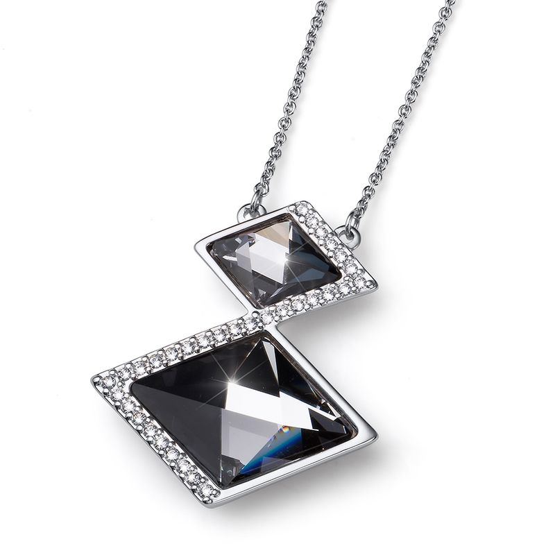 OLIVER WEBER - Colgante Tilted rhod. black