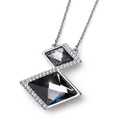 OLIVER WEBER - Colgante Tilted rhod. black