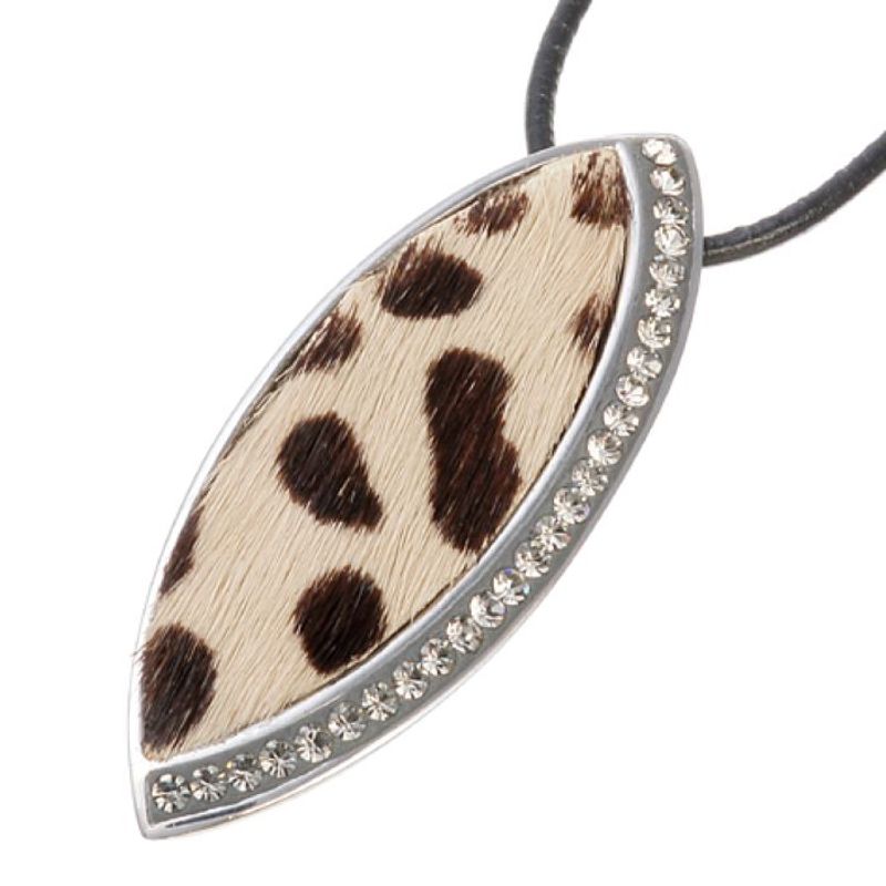 OLIVER WEBER - Colgante Tigre 925 AG rodio beige**