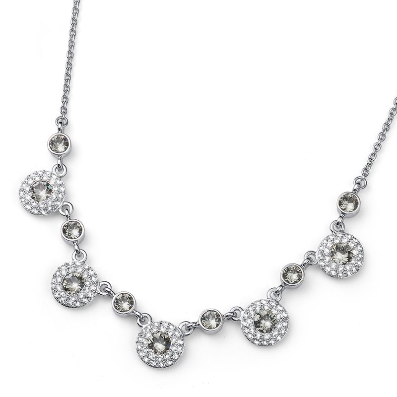 OLIVER WEBER - Collar Clever rhod. bl. diamond