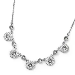OLIVER WEBER - Collar Clever rhod. bl. diamond