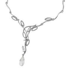 OLIVER WEBER - Collar Meriva rodio cristal