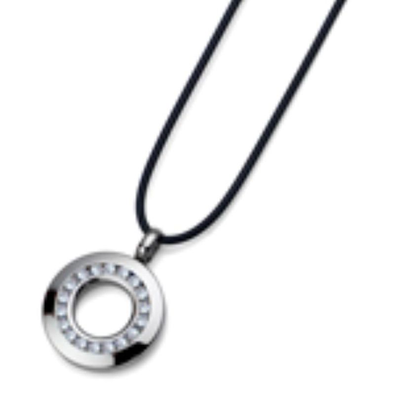 OLIVER WEBER - Colgante Take Steel crystal**