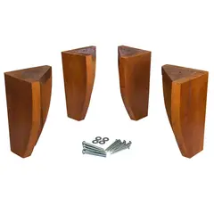 CIC - Kit de 4 patas para cama Europeo marca originales color Miel