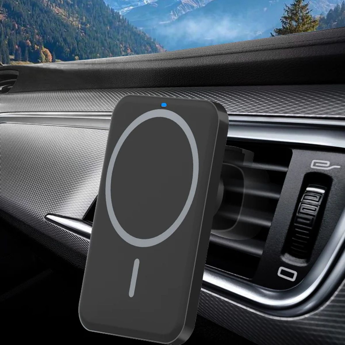 GENERICO - Cargador Inalámbrico Magnético Magsafe para Auto Selección Premium