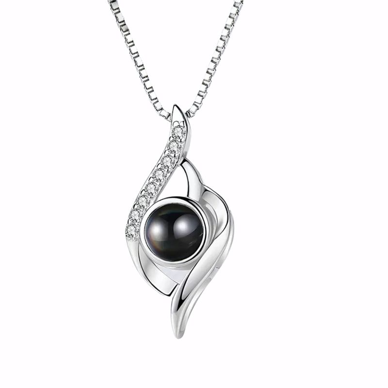GENERICO - Collar te amo en 100 idiomas plata 925 joyas mujer regalo