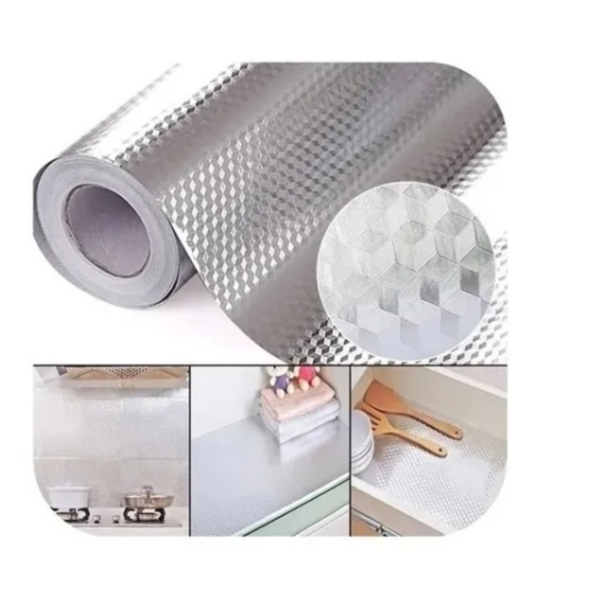 ESHOPANGIE - Papel Autoadhesivo Cocina Pared Muro Revestir 40x300cm