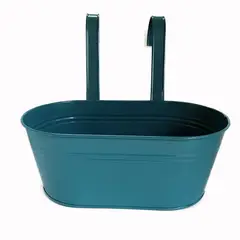 GENERICO - Macetero metal colgante turquesa