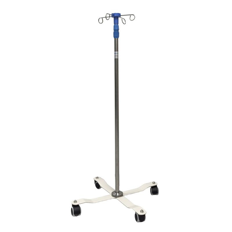MEDICALTEC - Porta suero 4 patas 4 ganchos