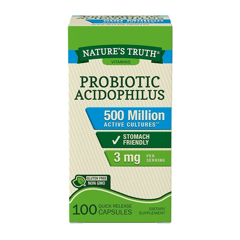 NATURE'S TRUTH - Probióticos Acidophilus - 100 Cápsulas