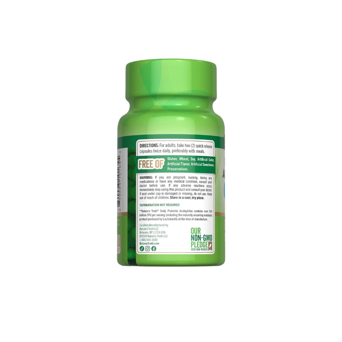 NATURE'S TRUTH - Probioticos Acidophilus 100 Capsulas NATURE'S TRUTH