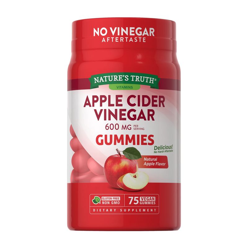NATURE'S TRUTH - Gomitas de Vinagre de Manzana 600 Mg - 75 Gomitas Veganas