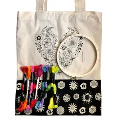 EMPORIO CURANIPE - Kit para bordar Bolsa Corazón