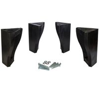 Kit de 4 patas para cama europeo Rosen/ Flex/Cic negro