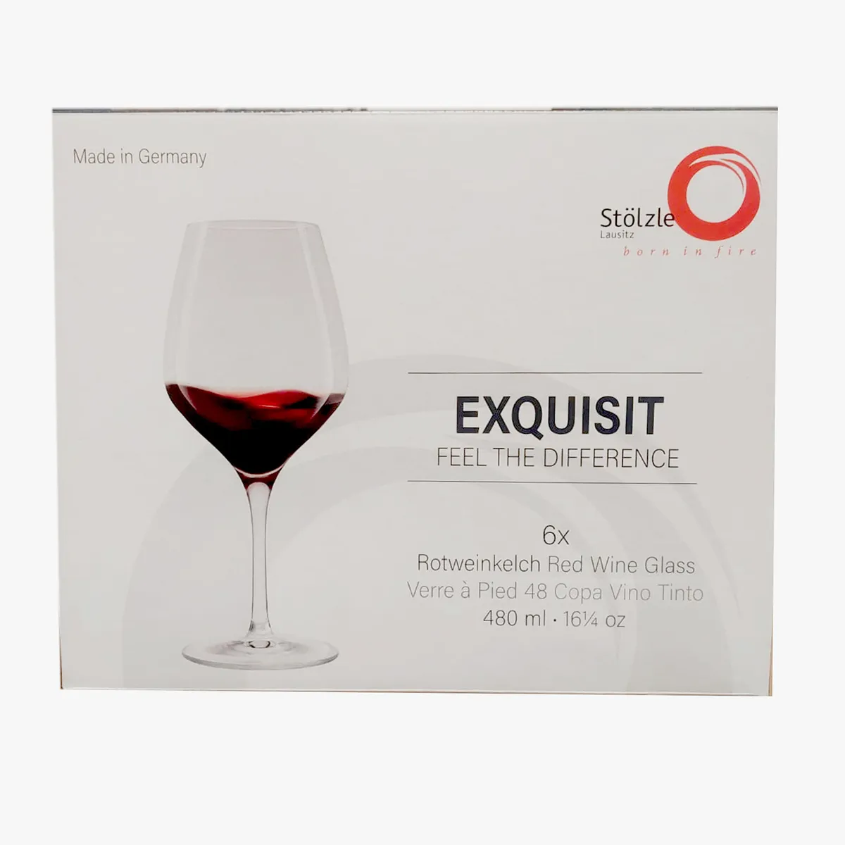STOLZEN - Set 6 pcs copa vino tinto stolzle Exquisit 480 ml