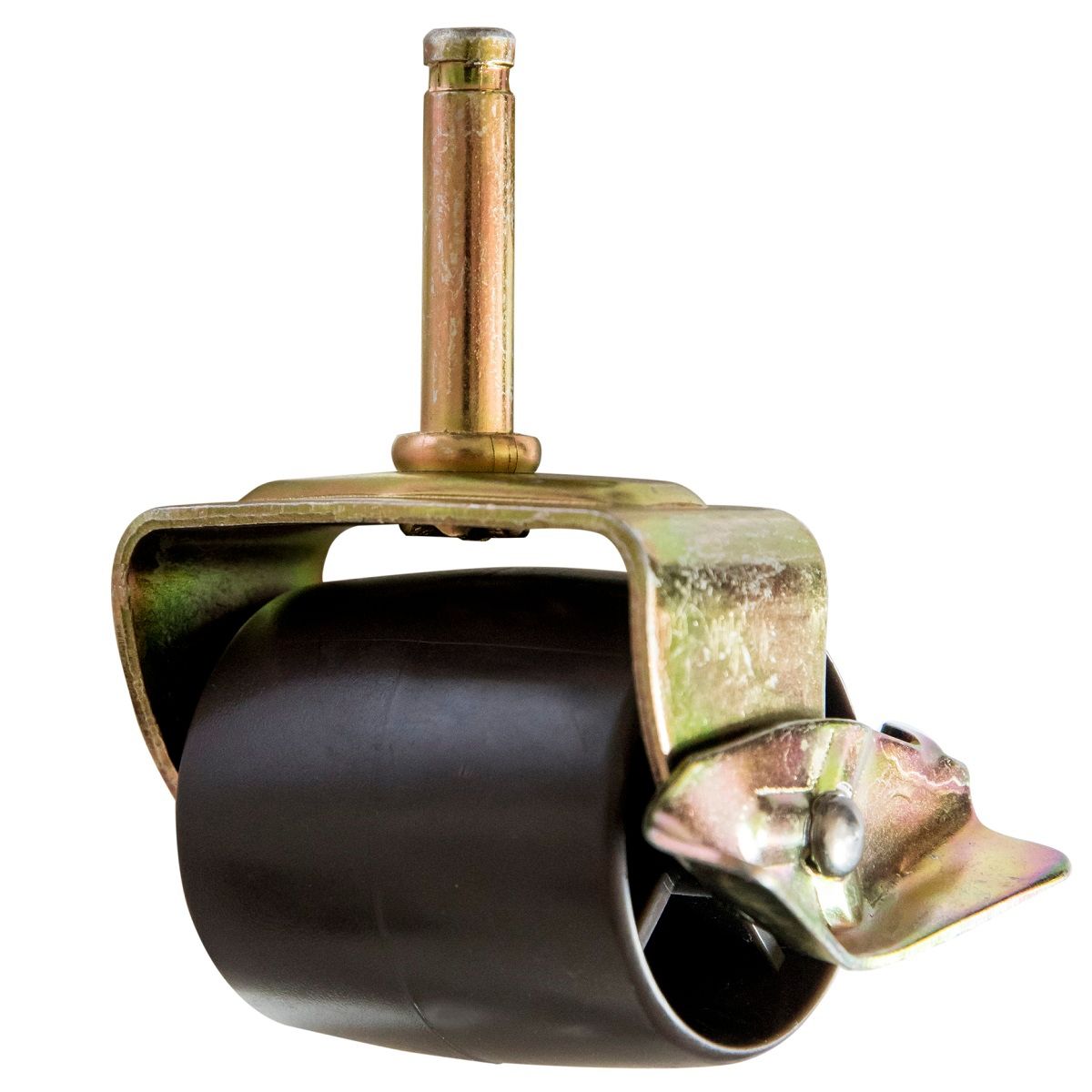 BLOCCARE - Rueda Tipo Barril para camas Cic, Flex, Vástago 0.93 cm, color Blanco