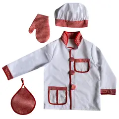 SEIGARD - Traje del Chef Para Niños CAR-072 Color Blanco