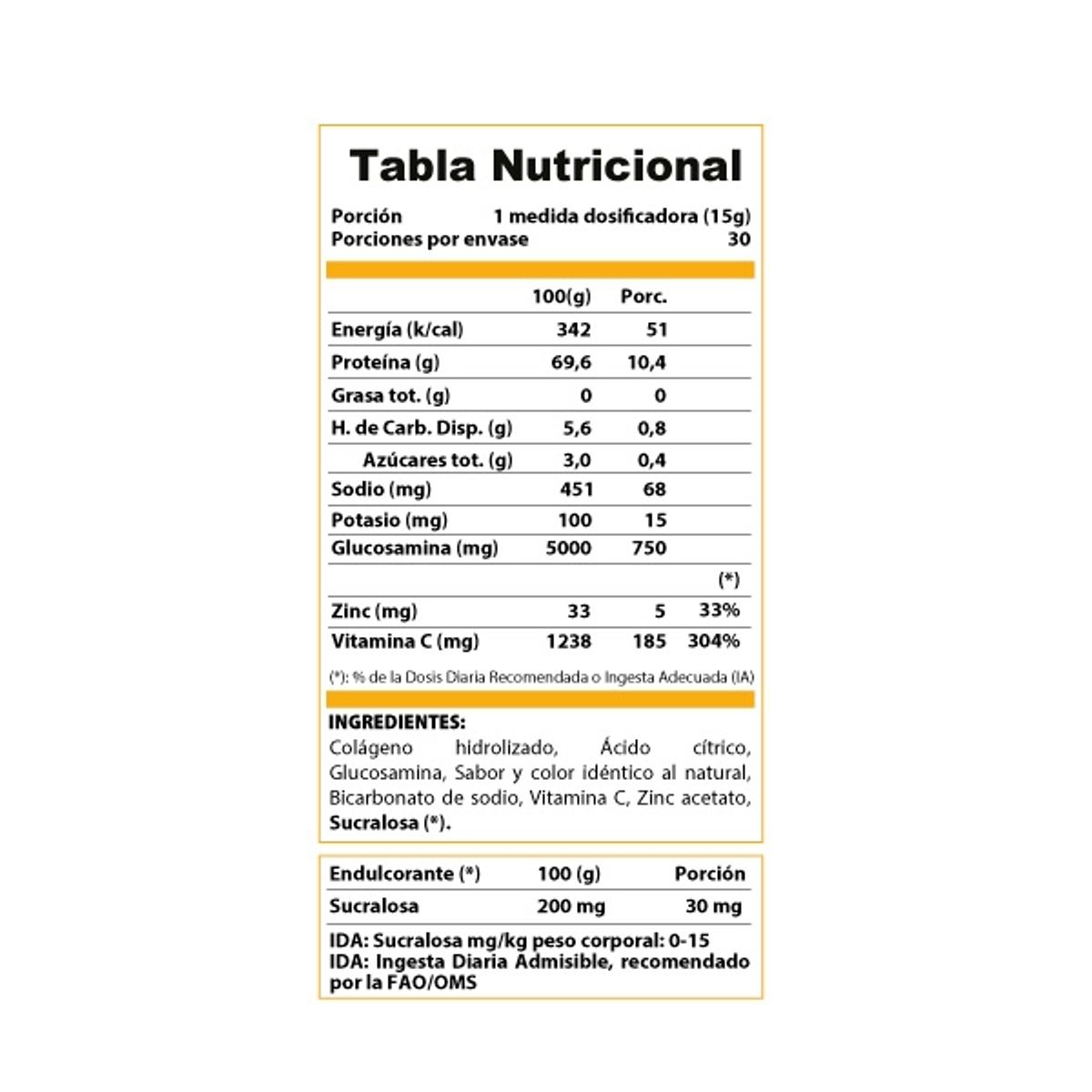 WINKLER NUTRITION - Colágeno Hidrolizado sabor Frutos rojos 450 grs.