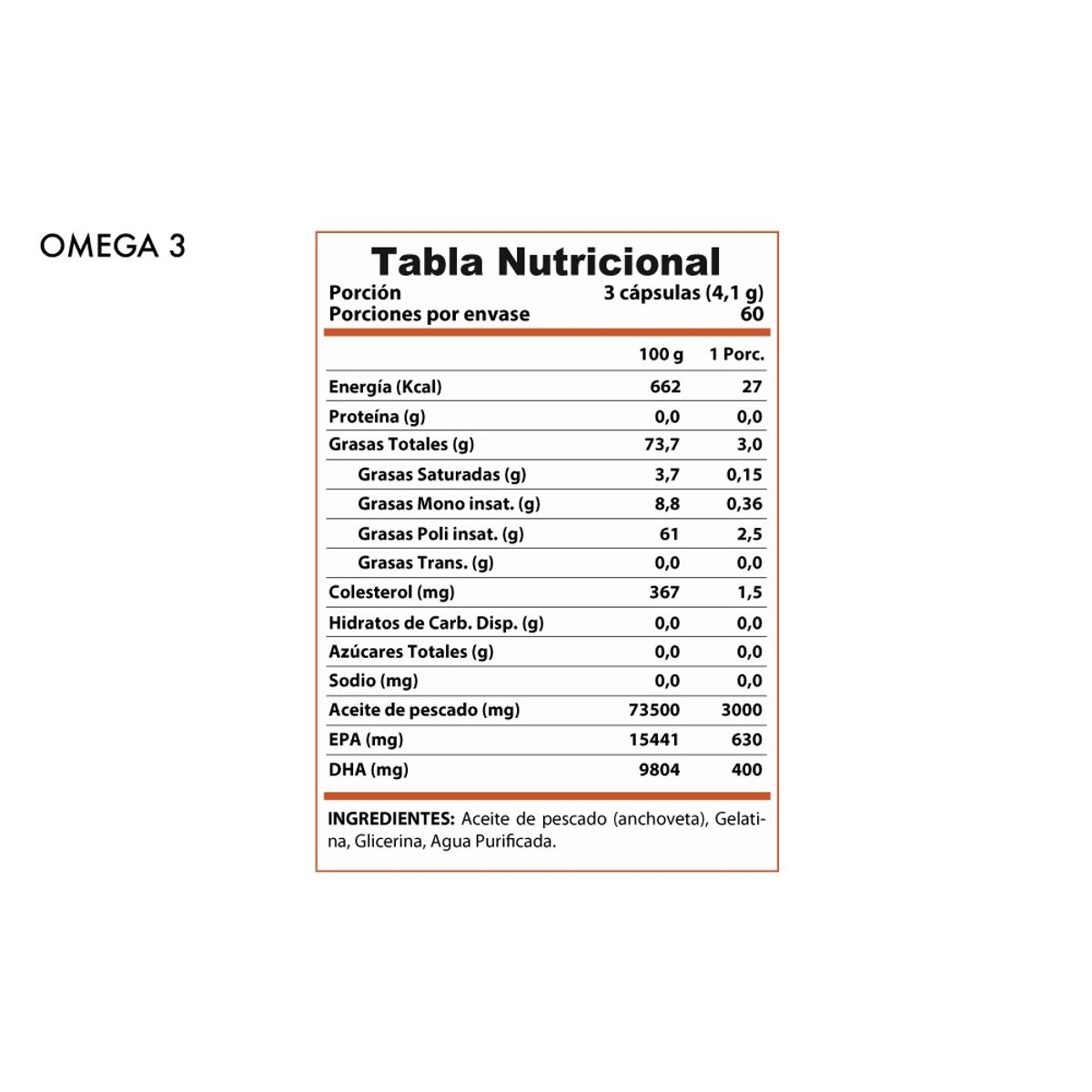 WINKLER NUTRITION - Omega 3 180 softgels