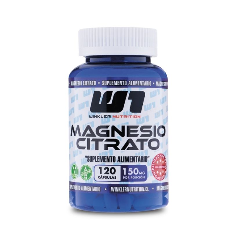 WINKLER NUTRITION - Magnesio Citrato 120 cápsulas
