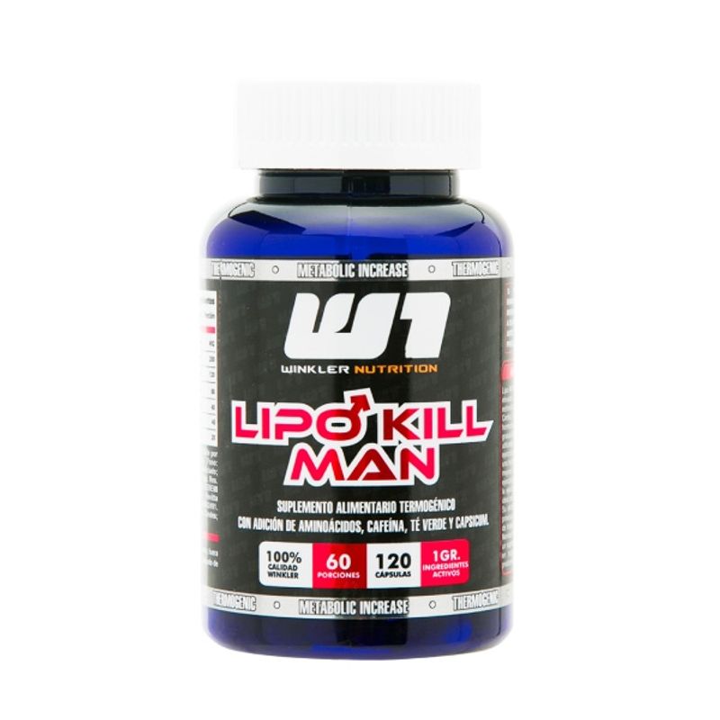 WINKLER NUTRITION - Termogénico Lipo Kill Hombre 120 cápsulas