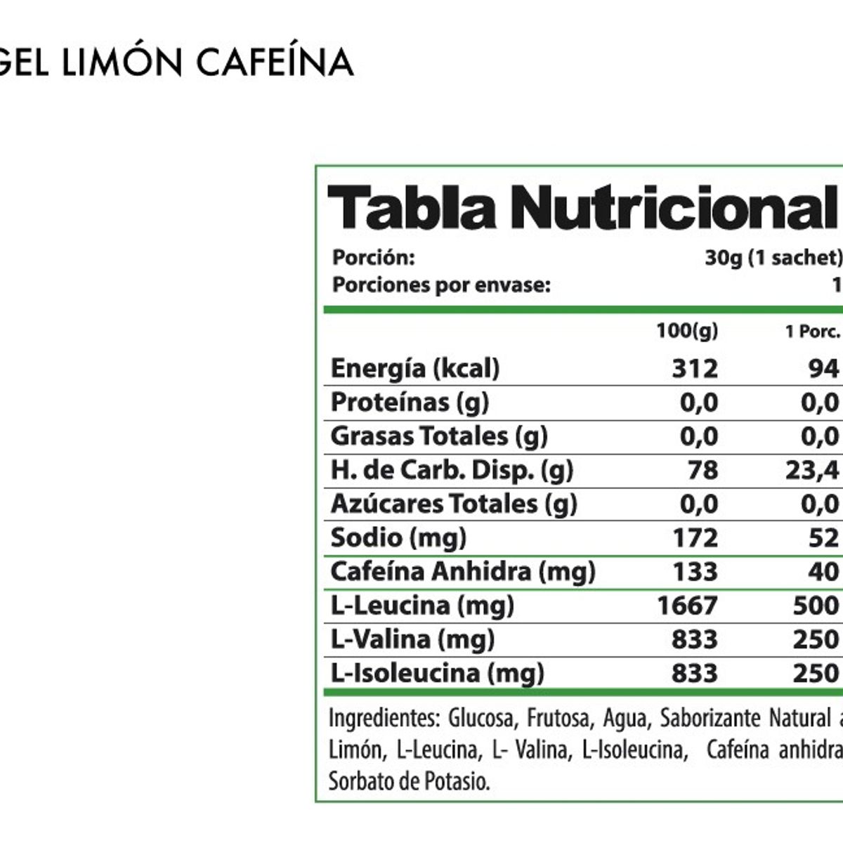 WINKLER NUTRITION - Geles Voltage Cafeína Caja 24 Unidades Winkler Nutrition