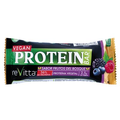 Imagen 2 del producto Caja 16 barritas veganas proteína vegetal frutos del bosque 45 grs.