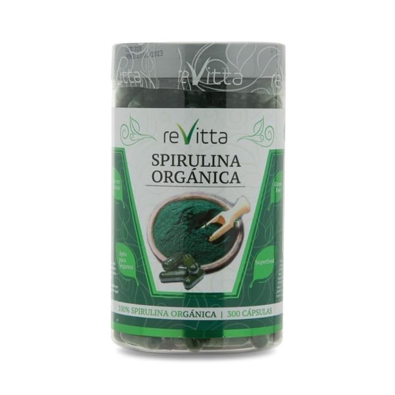 REVITTA WELLNESS - Spirulina orgánica 300 cápsulas
