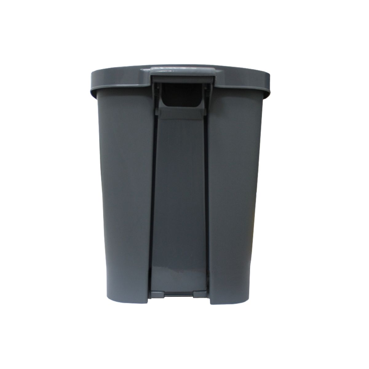 QRUBBER - Basurero Contenedor Basura 30lts. gris con pedal Qrubber