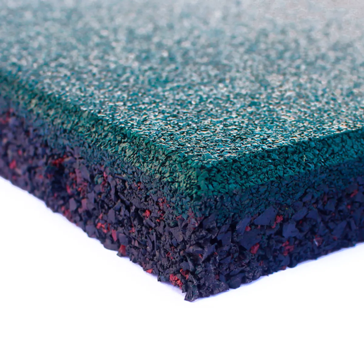 QRUBBER - Pastelón de caucho 50cmx50cmx20 mm verde QRubber