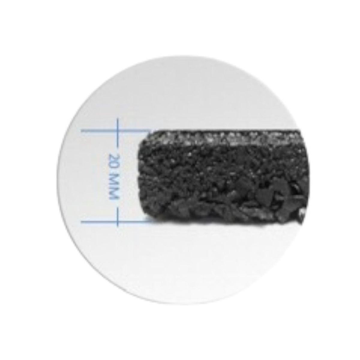 QRUBBER - Pastelón de caucho 50cmx50cmx20 mm verde QRubber